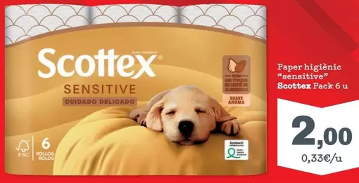 Scottex - Paper Higiènic "Sensitive"