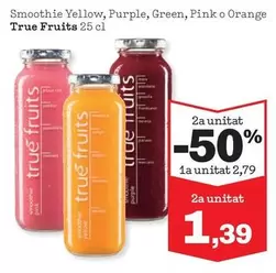 True Fruits - Smoothie Yellow, Purple, Green, Pink O Orange