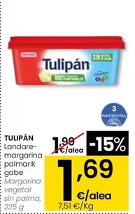 Tulipán - Margarina Vegetal Sin Palma