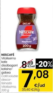 Nescafé - Café Soluble Descafeinado Vitalissimo