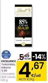 Lindt - Excellence Chocolate 85% Cacao