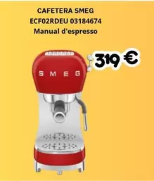 Smeg - Cafetera ECF02RDEU 03184674 Manual D'espresso