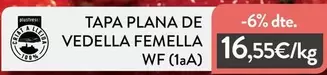 Tapa Plana De Vedella Femella Wf