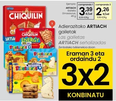 Artiach - Galleta Dinosaurus