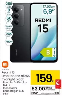 Xiaomi - Redmi 15 Smartphone 8/256 Midnight Black