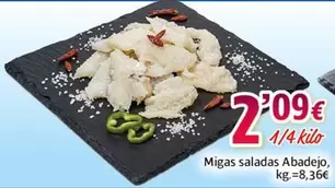 Migas Saladas Abadejo