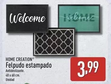 Home Creation - Felpudo Estampado