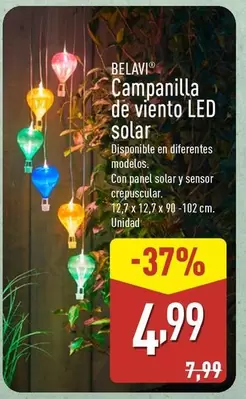 Belavi - Campanilla De Viento LED Solar