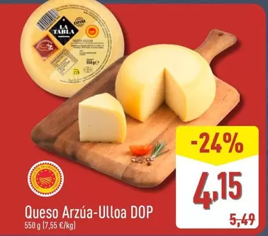 La Tabla - Queso Arzúa-Ulloa DOP