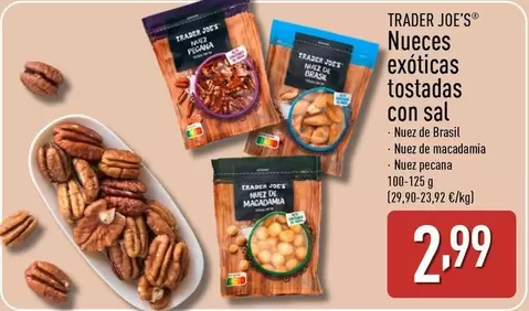 Trader Joe´s - Nueces Exoticas Tostadas Con Sal