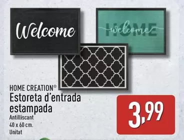 Home Creation - Estoreta D'Entrada Estampada