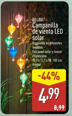 Belavi - Campanilla De Viento LED Solar