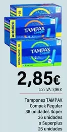 Tampax - Tampones Compak Regular 