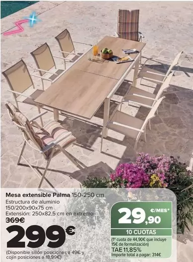 Mesa Extensible Palma