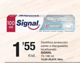 Signal - Dentifrico Protección Caries O Blanqueador Bicarbonato