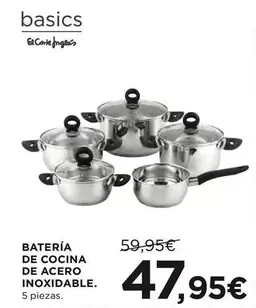 El Corte Inglés - Batería De Cocina De Acero Inoxidable