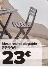 Mesa Resina Plegable