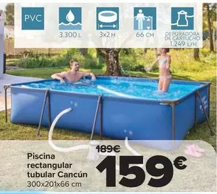 Piscina Rectangular Tubular Cancún