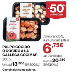cocimar - Pulpo Cocido O Cocido A La Gallega