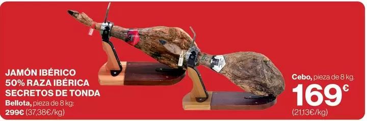 El Corte Inglés - Jamón Ibérico 50% Raza Ibérica Secretos De Tonda