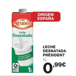 Président - Leche Desnatada