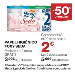 Foxy - Papel Higiénico Seda