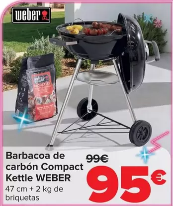 Weber - Barbacoa De Carbón Compact Kettle