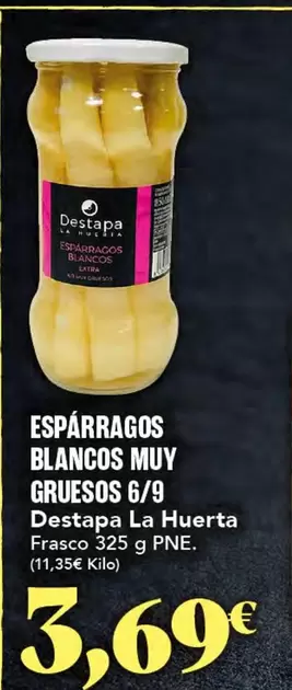 As - Esparragos Blancos Muy Gruesos 6/9