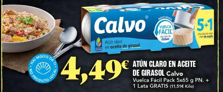 Calvo - Atun Claro En Aceite De Girasol