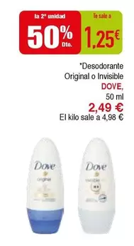 Dove - Desodorante Original O Invisible