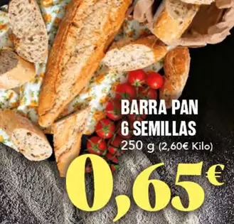 Barra Pan 6 Semillas