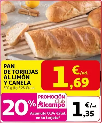 alcampo - Pan De Torrjas Al Limon Y Canela
