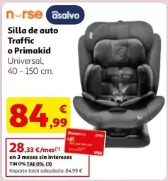 Asalvo - Silla De Auto Traffic O Primakid
