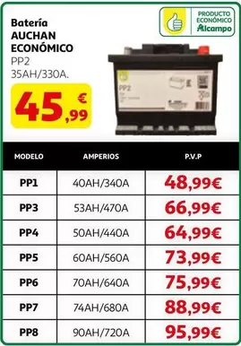 Auchan - Bateria Económico