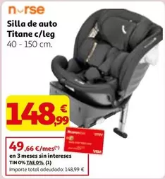 Total - Silla De Auto Titane C/leg