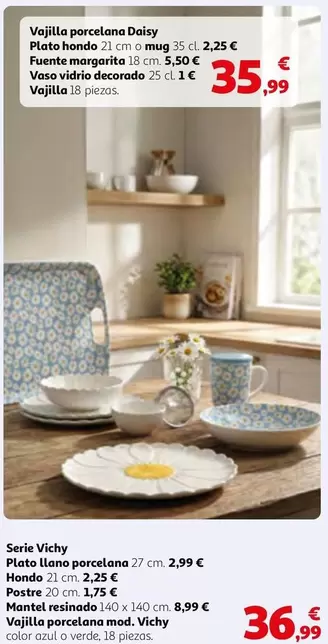 Margarita - Vajilla Porcelana