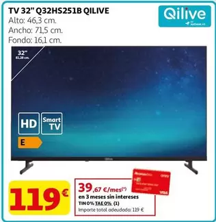 quilive - Tv 32" Q32HS251B