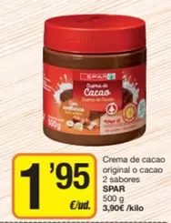Spar - Crema De Cacao Original O Cacao 2 Sabores