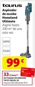 Taurus - Aspirador De Escoba Ultimate