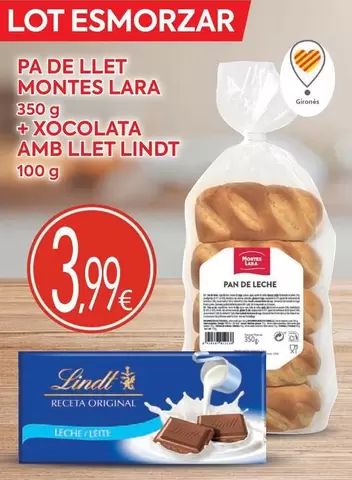 Montes Lara / Lindt - Pa De Llet + Xocolata Amb Llet