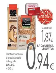 Gallo - Pasta Macarró O Espaguetis Integrals