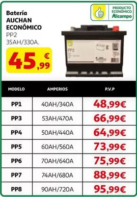 Auchan - Bateria Económico