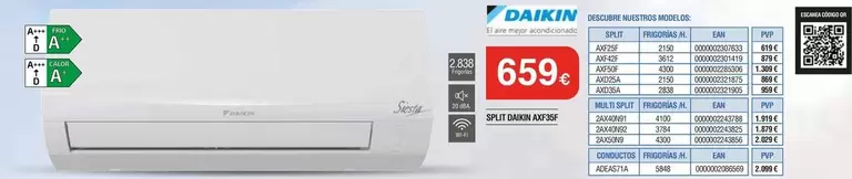 Daikin - Split AXF35F 