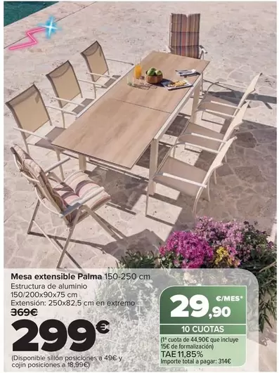 Mesa Extensible Palma