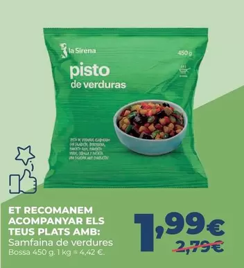 La Sirena - Acampanyar Tous Plats Amb