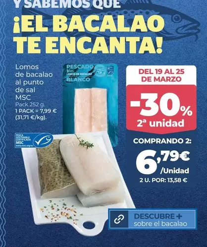 La Sirena - Lomos De Bacalao De Sal MSC