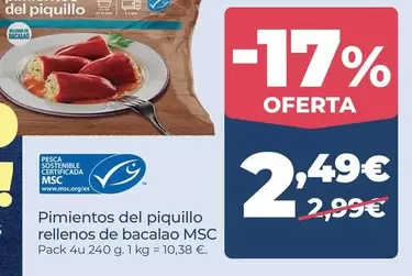 La Sirena - Pimientos Del Piquillo Rellenos De Bacalao MSC