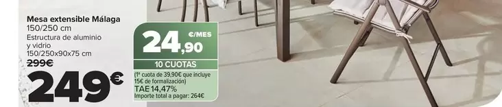 Mesa Extensible Málaga