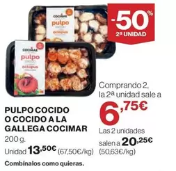 cocimar - Pulpo Cocido O Cocido A La Gallega