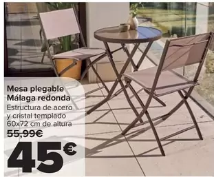 Mesa Plegable Málaga Redonda